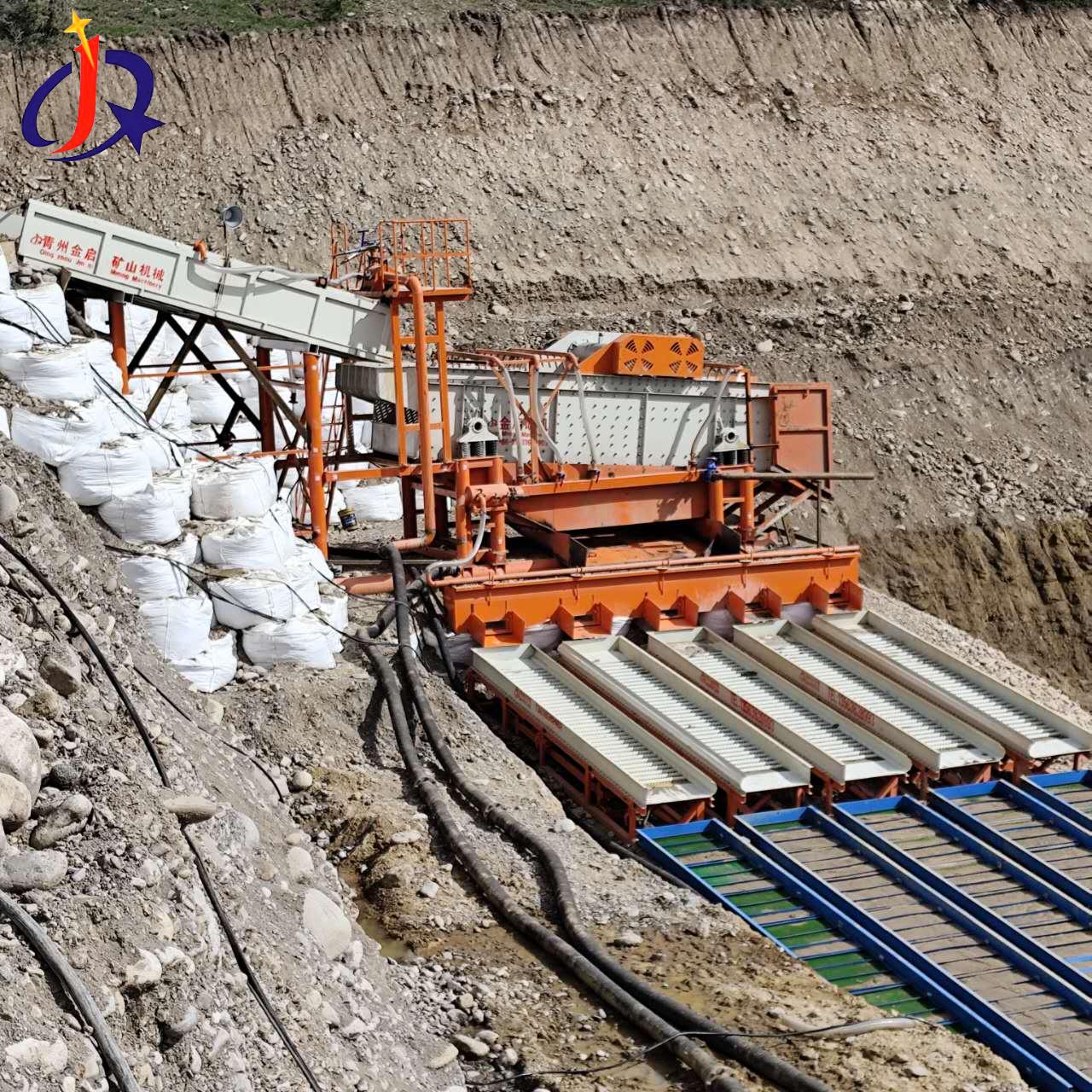Installation and commissioning of vibrating screen gold washing unit completed in Kyrgyzstan